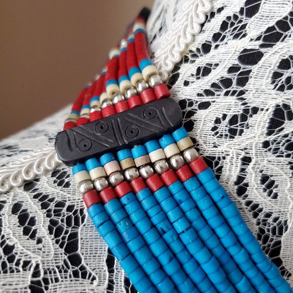 Handmade Indian Tribal Necklace - Picture 4 of 4